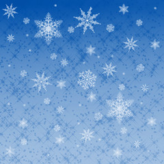 Fototapeta na wymiar Star and snowflake pattern