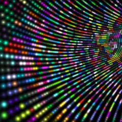 colorful light tunnel