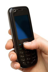 mobile phone in a hand