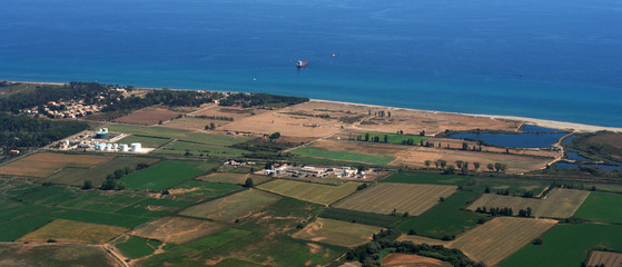 corse cote est vue aerienne