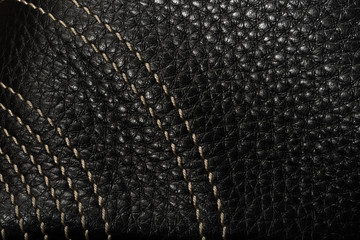 Black leather