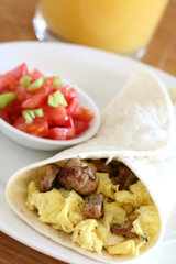 Egg & Sausage Burrito