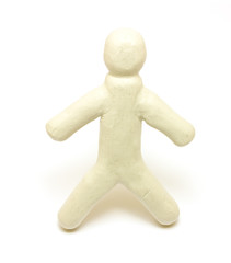 White plasticine figure