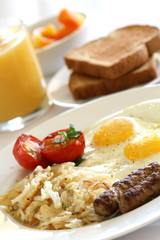 Breakfast - Eggs, Potatoes and Sausage