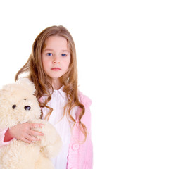 Young girl with bear