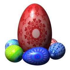 easter eggs composition