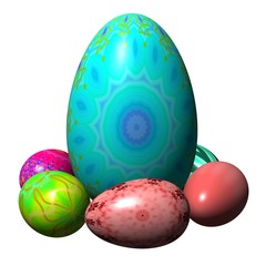 easter eggs composition