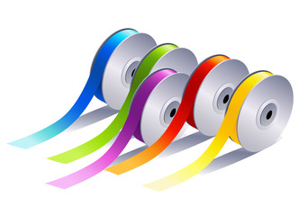 Obraz premium Textile ribbons