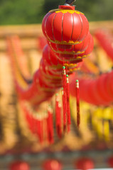 Hundreds of red lantern.
