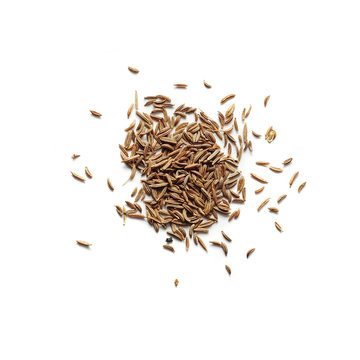 cumin isolated on white