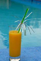 cocktail by the swimming pool