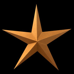 Obraz premium étoile brune sur fond noir