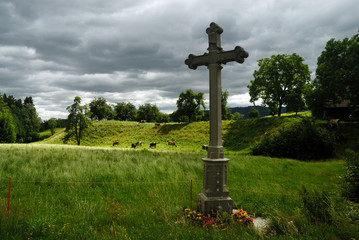 Fototapeta na wymiar Memorial cross