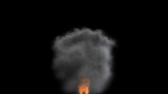 Nuclear explosion high resolution render