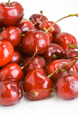 Succulent cherries.