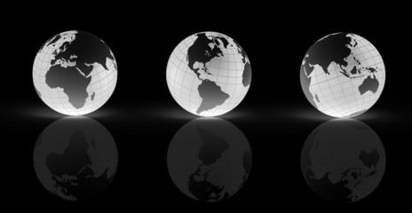 Obraz premium Light Globe Earth