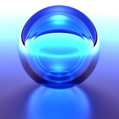 Blue Crystal Sphere