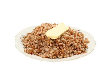 Buckwheat cereal with the cow oil
