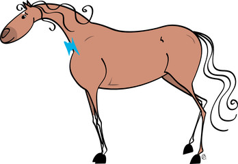 Cheval Alezan élégant