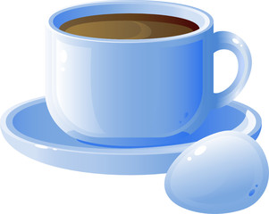 Cup of coffee and egg