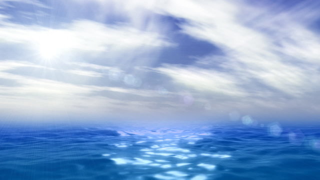 Ocean and sky animation
