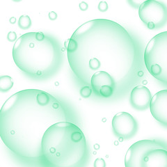 Blue bubbles background