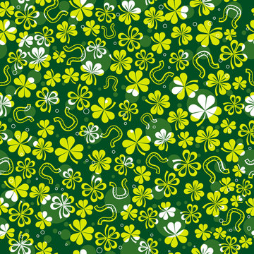 green background with shamrock