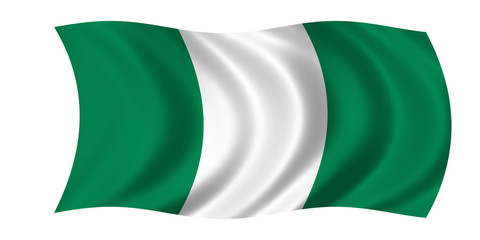 Obraz premium nigeria fahne flag