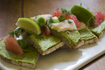 tartine garnie