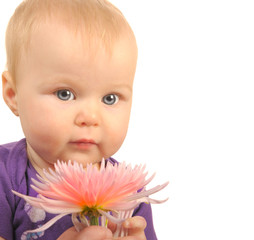 Baby with Flower