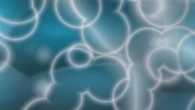 white circles in blue - motion background