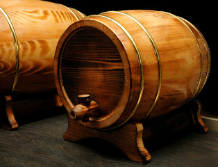 classic wine barrels
