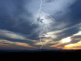 Foto op Plexiglas Onweer storm