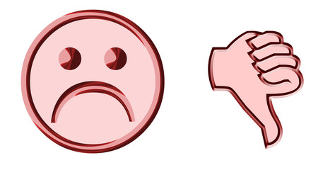 Naklejka premium mécontant