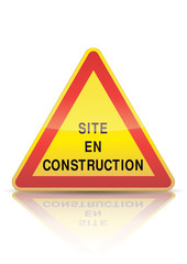 Site en construction (reflet m&eacute;tal)