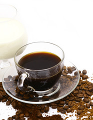 Coffee with milk.