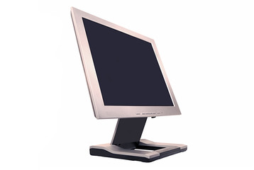 computer monitor isolated