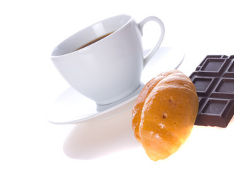 Croissant with jam