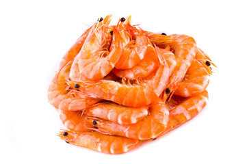 Fresh shrimps.