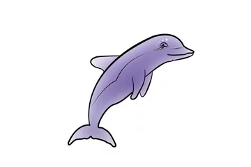 Cercles muraux Dauphins Delfin