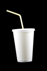 White paper cup