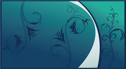 beautiful illustration of an abstract floral background