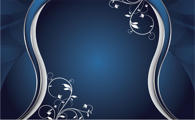 beautiful illustration of an abstract floral background