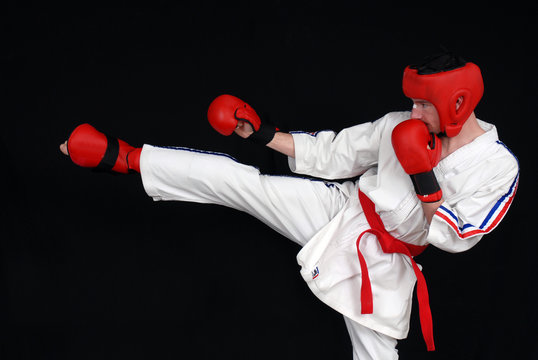 karate contact rouge competition kimono