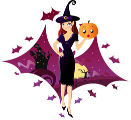 Strega di Halloween