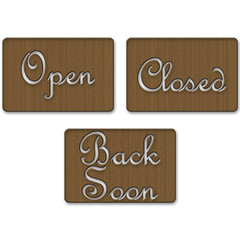 Laminated Cardboard Shop Signs