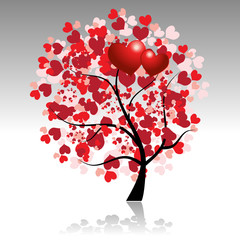 Obraz na płótnie Canvas Valentine tree beautiful for your design