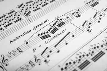 Obraz premium Muzyka zauważa nuty