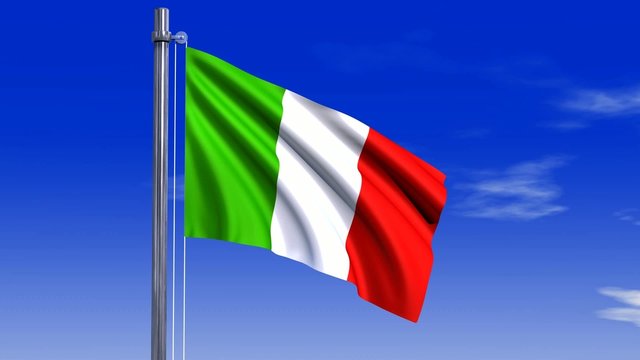 Italien Fahne mit Alpha-Kanal