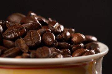 Tasse Kaffeebohnen